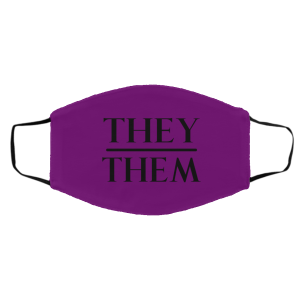 They Them Pronouns Face Mask 27 They Them Pronouns Face Mask 27