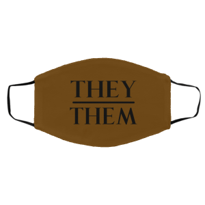 They Them Pronouns Face Mask 18 They Them Pronouns Face Mask 18