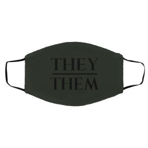They Them Pronouns Face Mask 19 They Them Pronouns Face Mask 19