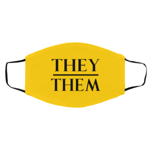They Them Pronouns Face Mask 20 They Them Pronouns Face Mask 20