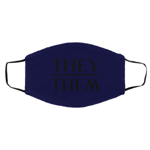 They Them Pronouns Face Mask 21 They Them Pronouns Face Mask 21