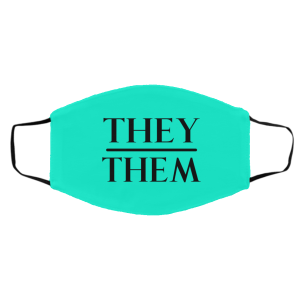 They Them Pronouns Face Mask 24 They Them Pronouns Face Mask 24