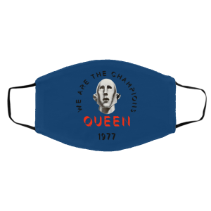 Queen We Are The Champions Queen 1977 Face Mask 25