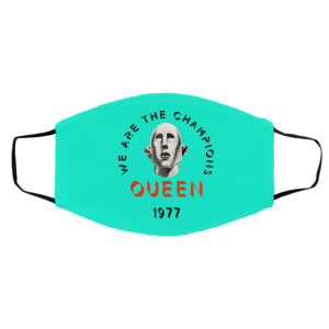 Queen We Are The Champions Queen 1977 Face Mask 26