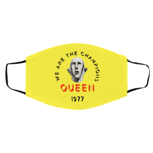 Queen We Are The Champions Queen 1977 Face Mask 27