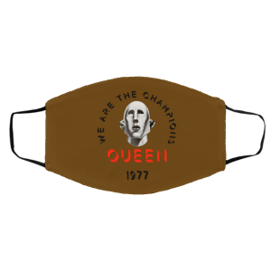 Queen We Are The Champions Queen 1977 Face Mask 18