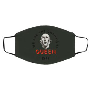 Queen We Are The Champions Queen 1977 Face Mask 19