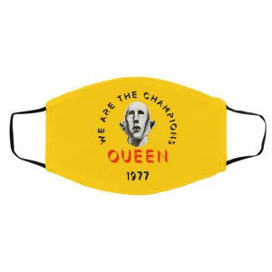 Queen We Are The Champions Queen 1977 Face Mask 20