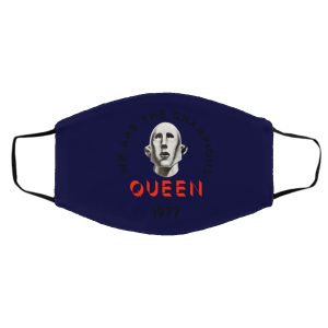 Queen We Are The Champions Queen 1977 Face Mask 21