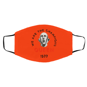 Queen We Are The Champions Queen 1977 Face Mask 22
