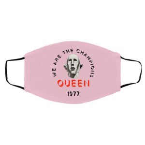 Queen We Are The Champions Queen 1977 Face Mask 23