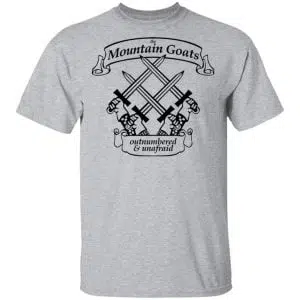The Mountain Goats Outnumbered And Unafraid Shirt, Hoodie, Tank 16