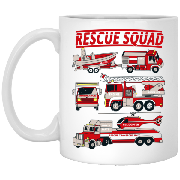 Fire Truck Rescue Squad Mug 3