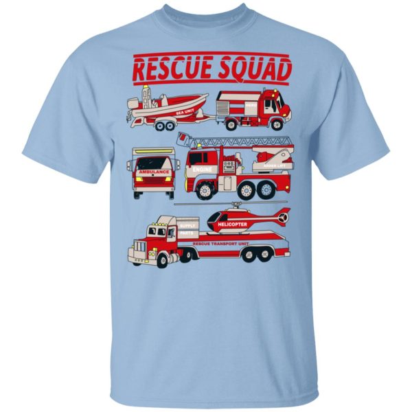 Fire Truck Rescue Squad Shirt, Hoodie, Tank 3