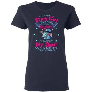 I Am A Stich Girl Was Born In With My Heart On My Sleeve Shirt, Hoodie, Tank 20