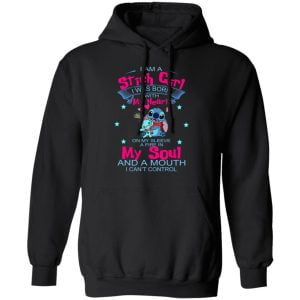 I Am A Stich Girl Was Born In With My Heart On My Sleeve Shirt, Hoodie, Tank 9