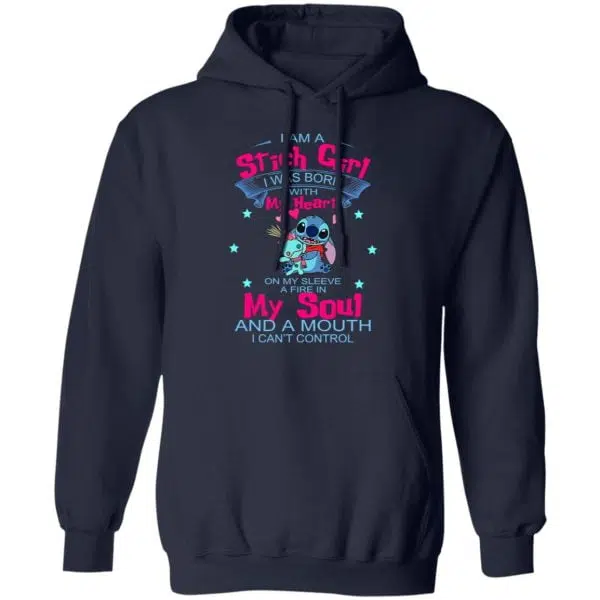 I Am A Stich Girl Was Born In With My Heart On My Sleeve Shirt, Hoodie, Tank 12