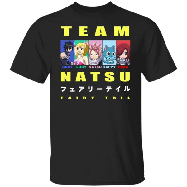 Team Natsu Fairy Tail Gray Lucy Natsu Happy Erza Shirt, Hoodie, Tank 3