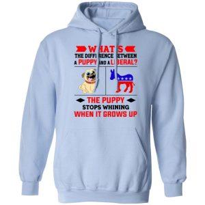 What's The Difference Between A Puppy And A Liberal The Puppy Stops Whining When It Grows Up Shirt, Hoodie, Tank 25