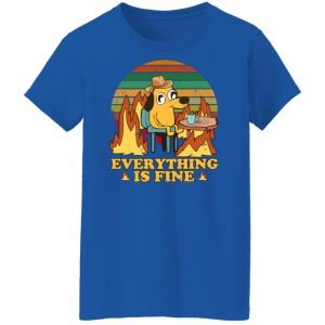 Everything Is Fine Dog Internet Meme Burning San Francisco Shirt, Hoodie, Tank 9