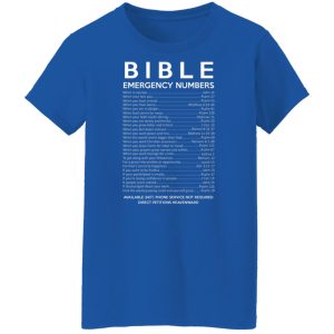 Bible Emergency Numbers Shirt, Hoodie, Tank 25