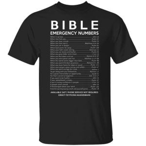 Bible Emergency Numbers Shirt, Hoodie, Tank 18