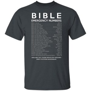 Bible Emergency Numbers Shirt, Hoodie, Tank 19