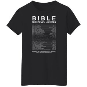 Bible Emergency Numbers Shirt, Hoodie, Tank 22