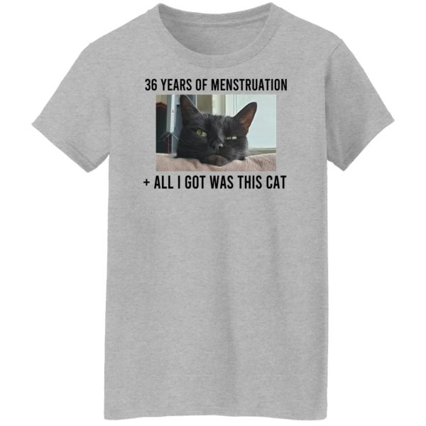 36 Years Of Menstruation All I Got Was This Cat Shirt, Hoodie, Tank Apparel 14