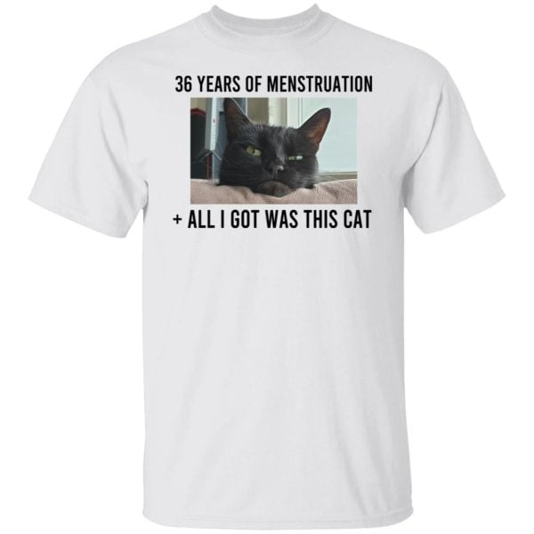 36 Years Of Menstruation All I Got Was This Cat Shirt, Hoodie, Tank Apparel 10