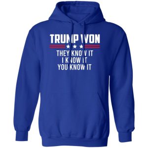 Trump Won They Know It I Know It You Know It Shirt, Hoodie, Tank 17