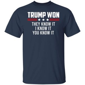 Trump Won They Know It I Know It You Know It Shirt, Hoodie, Tank 20
