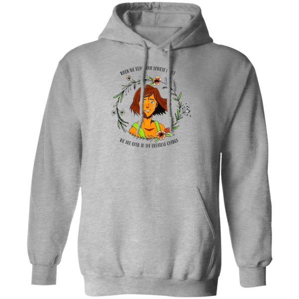 The Legend of Korra Floral Quote When We Reach Our Lowest Point We Are Open To The Greatest Change Shirt, Hoodie, Tank 3