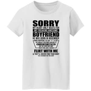 My Heart Only Beats For My Boyfriend Was Born In November 18