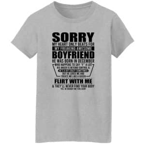 My Heart Only Beats For My Boyfriend Was Born In December 19